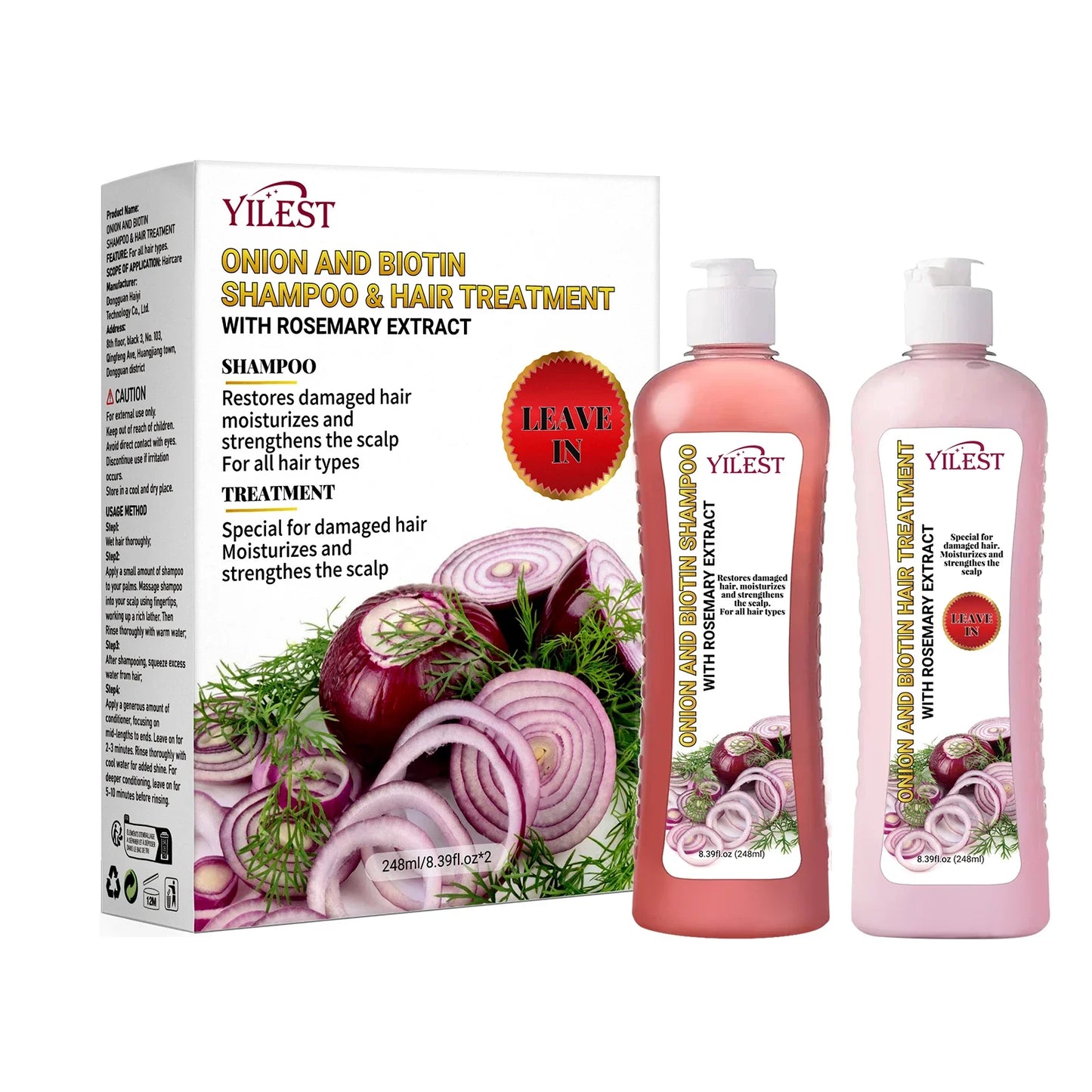 Onion, Biotin & Rosemary Shampoo Set